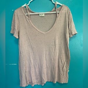 Peak a boo shoulder top